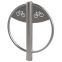Poteau accroche vélo inox