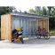 Abri à vélos bois et tôle