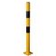 Poteau de protection jaune à bandes noires