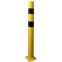 Poteau de protection jaune à bandes noires