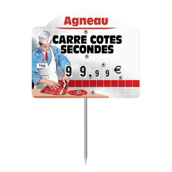 Etiquette étalage boucherie