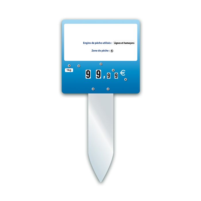 Etiquette poissonnerie 10,6 X 10 cm