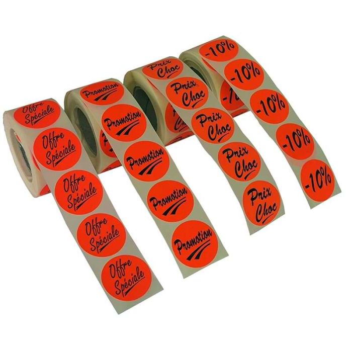 Etiquettes adhésives promotionnelles