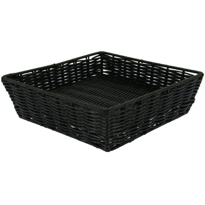 Manne carrée en plastique alimentaire - 25 x 25 cm