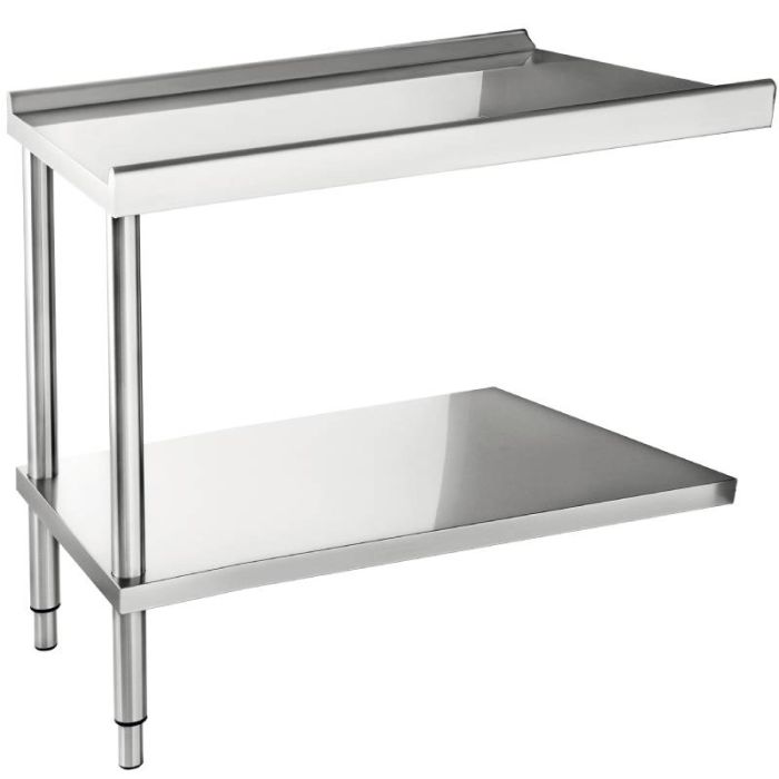 Table lave-vaisselle inox - Entrée ou Sortie