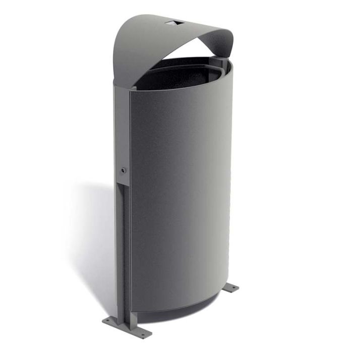 Corbeille acier Villeneuve 100L