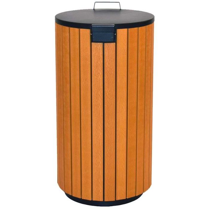 Corbeille aspect bois Sologne 90L