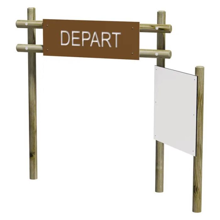 Panneau Départ et Arrivée