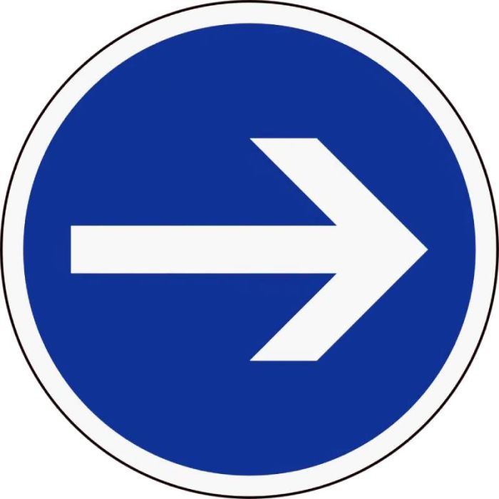 Signalétique Sens Obligatoire