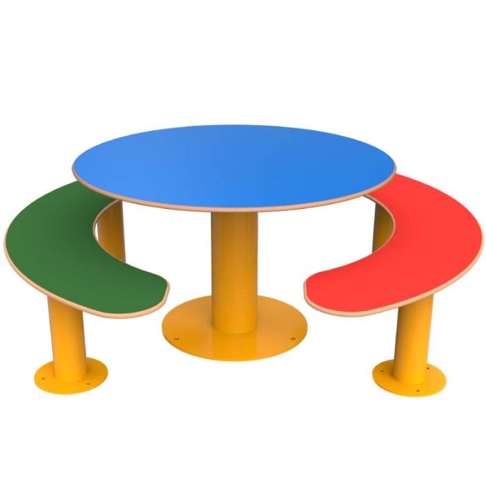 Tables, bancs et tabourets enfant d'extérieur en HPL