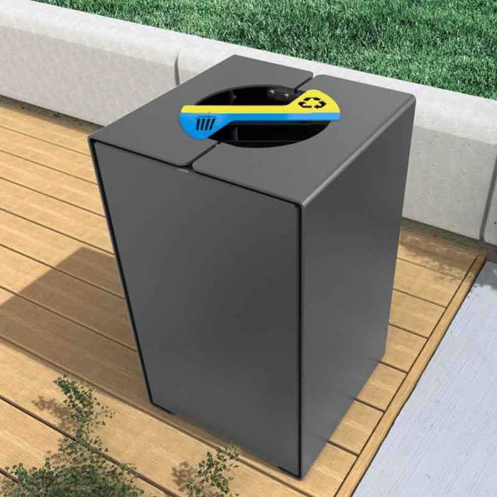Poubelle tri-sélectif 2 X 60L Kub