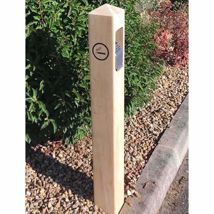 Borne cendrier en bois