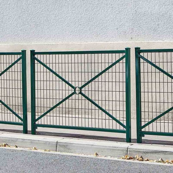 Barrière de ville Valence grillagée