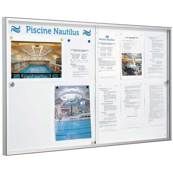 Vitrine intérieure alu coulissante