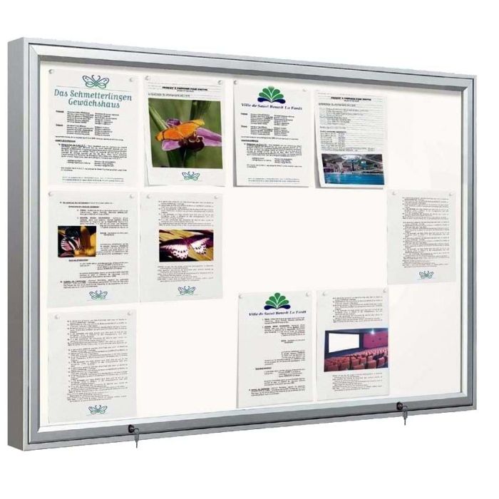 Vitrine alu Quality anodisée grand format