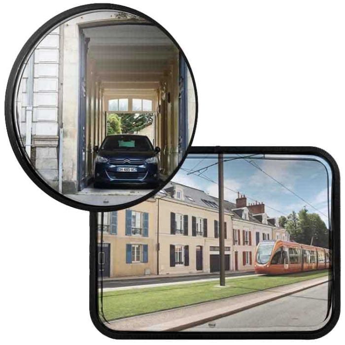 Miroir extérieur multi-usages inox