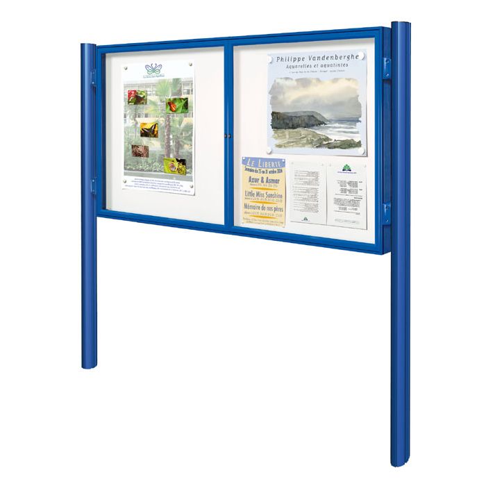 Vitrine City à double battant couleur