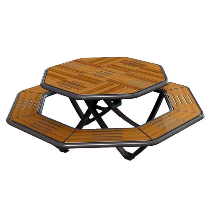 Table pique-nique octogonale Carnac