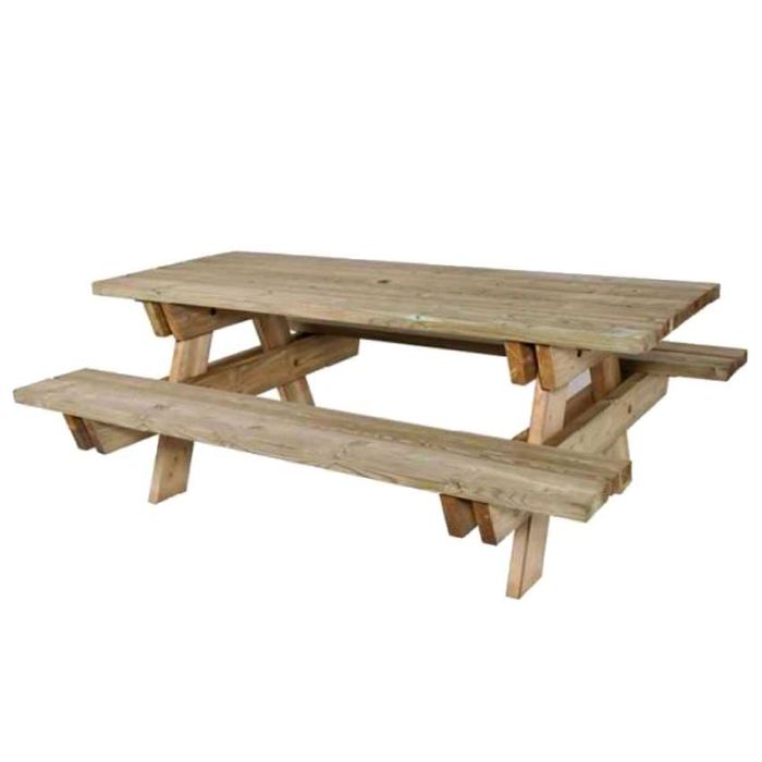 Table pique nique bois Bréhat