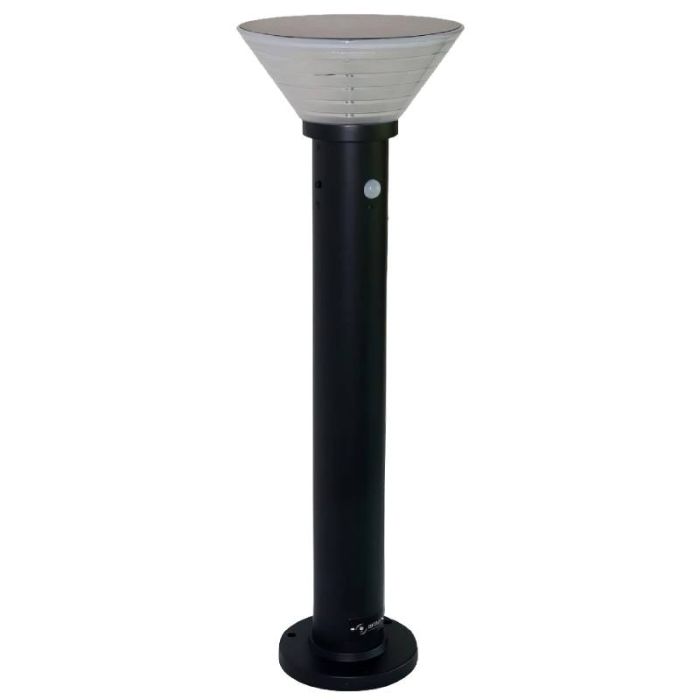 Borne d'éclairage solaire LED extérieure H. 80 cm