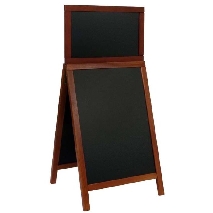Chevalet de trottoir Deluxe avec ardoise supérieure