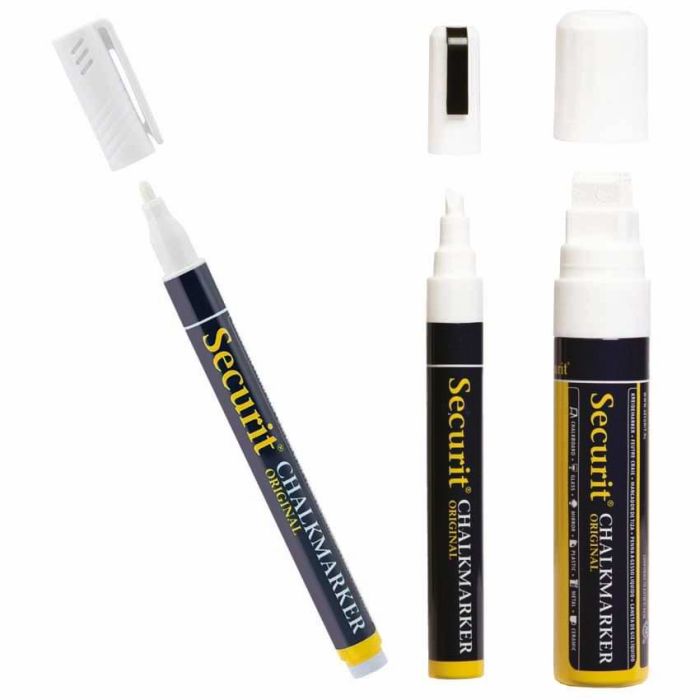 Marqueur craie liquide blanc Securit