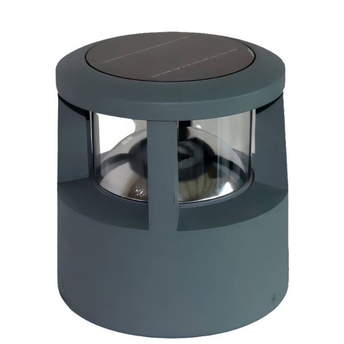 Borne de balisage solaire LED extérieure H. 25 cm
