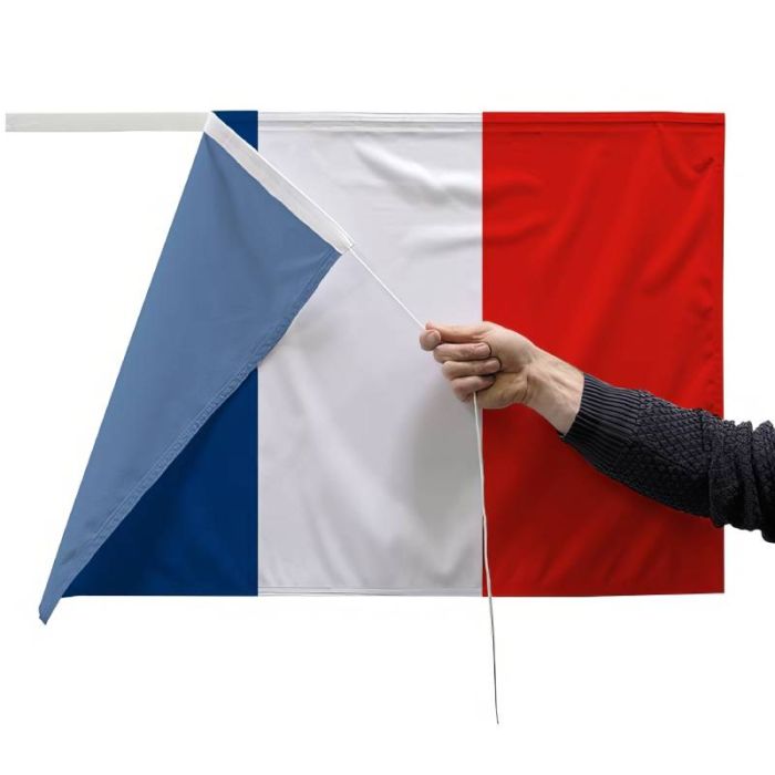 Tissu d'inauguration tricolore