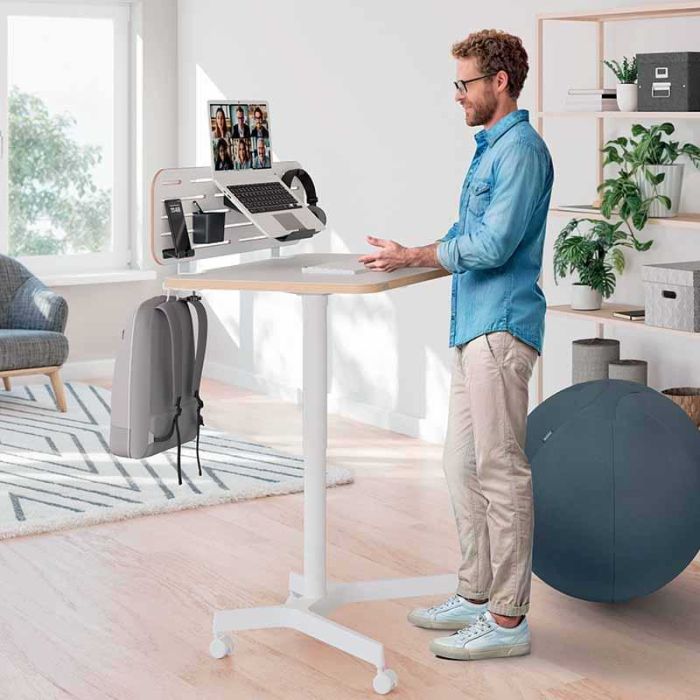 Bureau compact assis-debout manuel