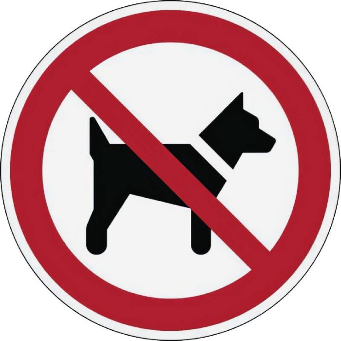 Signalétique Interdit aux chiens