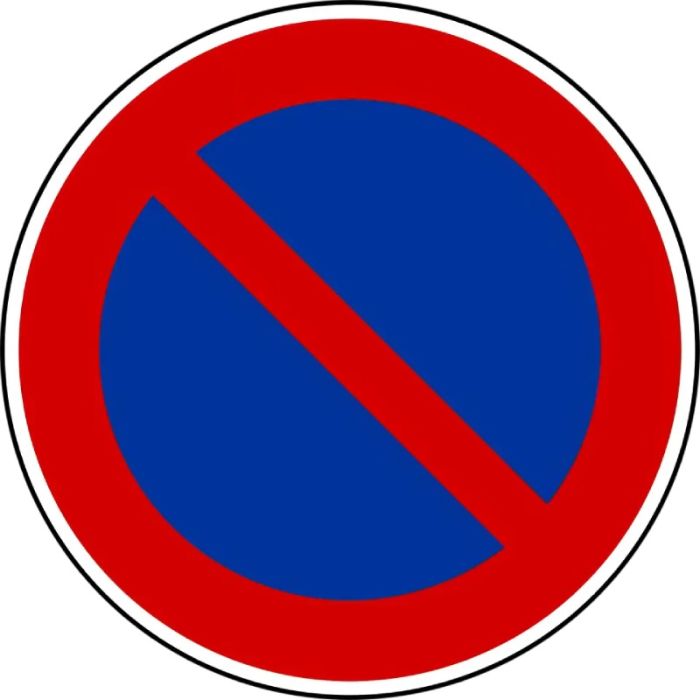 Signalétique Interdiction de Stationner B6a1