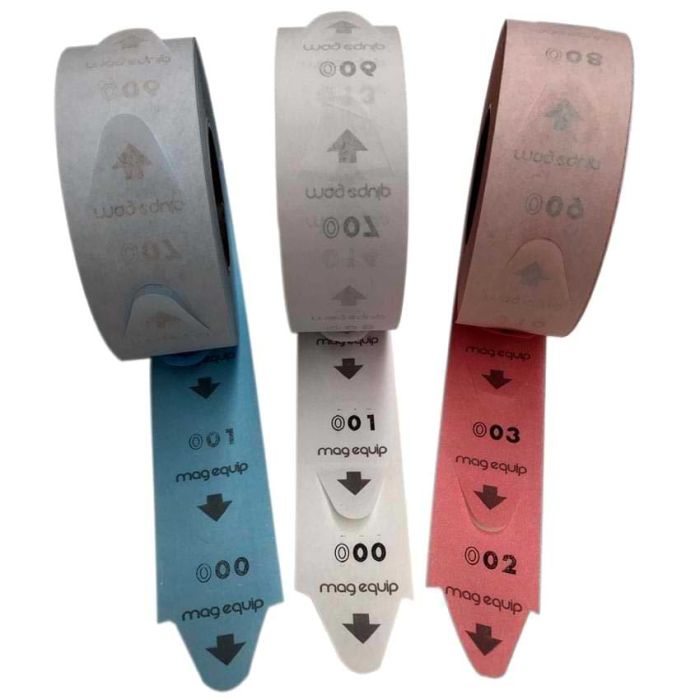 Rouleau de tickets d'attente numérotés