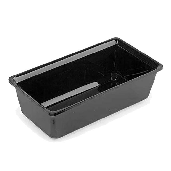 Plats traiteur PMMA noir