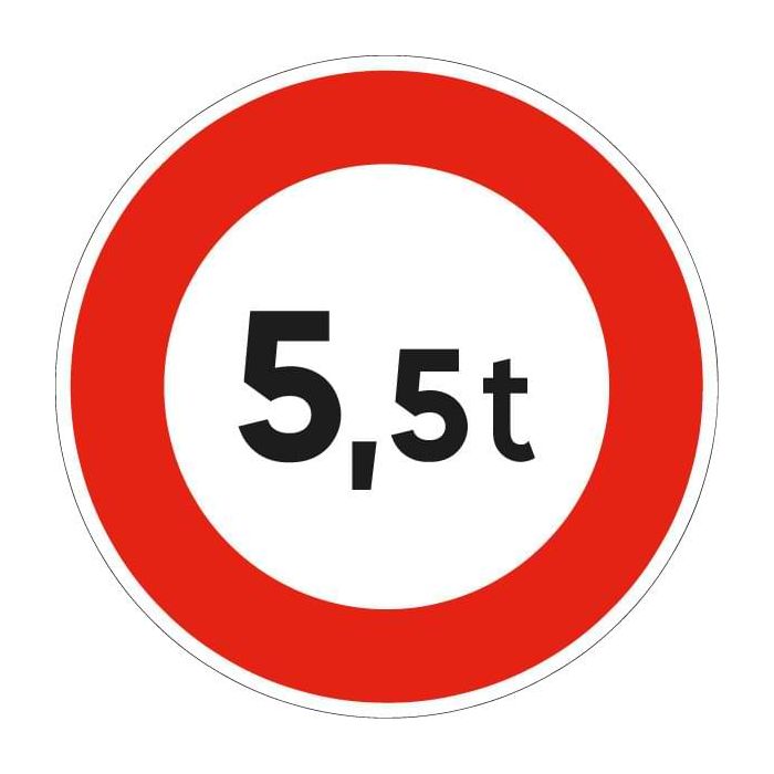 Panneau Limitation de poids B13