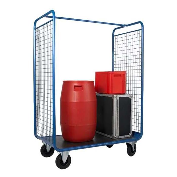 Chariot desserte 2 côtés grillagés