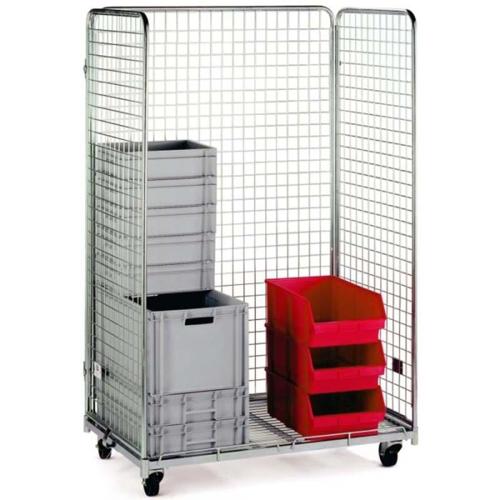 Roll conteneur grand volume à 3 côtés