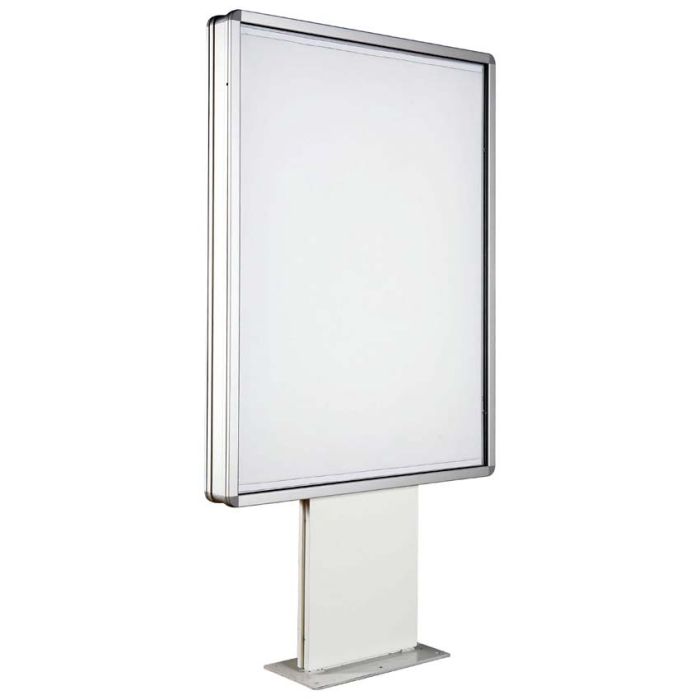 Panneau d'affichage double face sur pied – Caisson sucette
