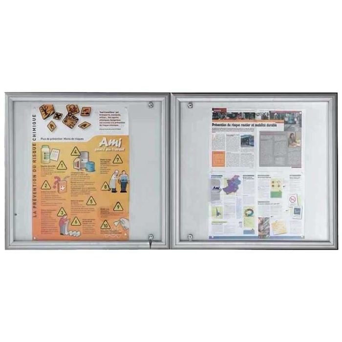Vitrine extérieure double porte Verso