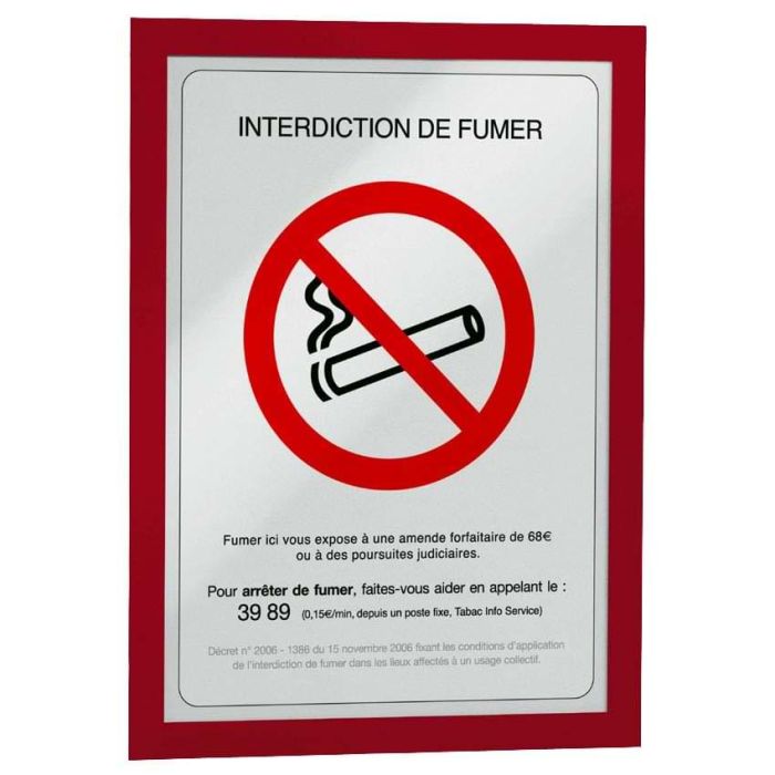 Cadre porte-affiche clic-clac aluminium laqué couleur