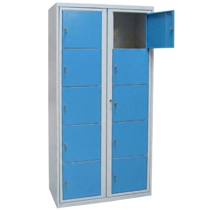 Vestiaire multi-cases visitables milieu scolaire