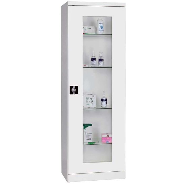 Armoire médicale 1 porte vitrée
