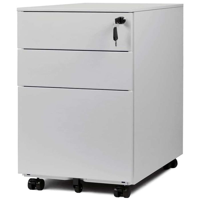 Caisson mobile métal tiroirs et dossiers suspendus