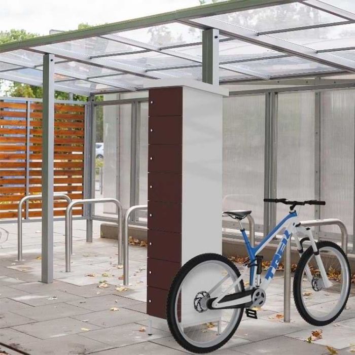 Armoire de recharge batterie vélos extérieure
