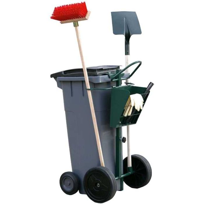 Chariot de voirie professionnel pour conteneur à déchets