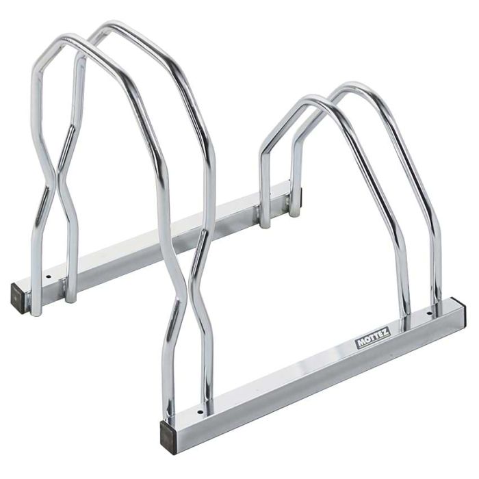 vidaXL Porte-vélos pour 5 Vélos, Support de Bicyclettes avec Rangement, Râtelier de Vélo au Sol Garage Jardin Terrasse, Acier Galvanisé
