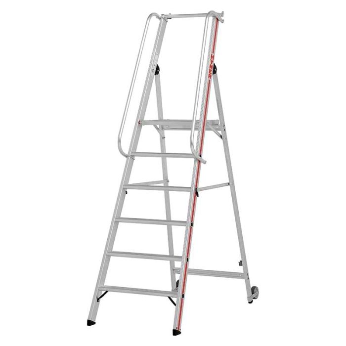 Escabeau de rayonnage à main-courante