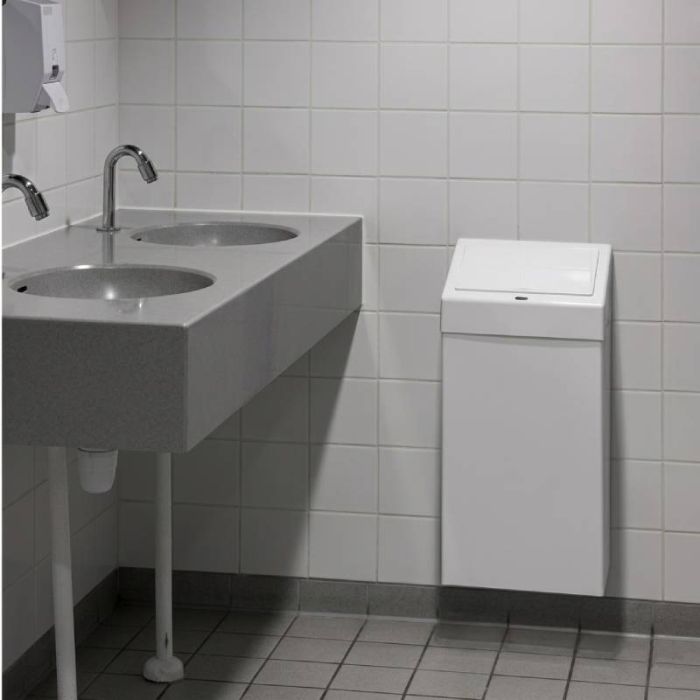 Poubelle sanitaire murale Push 50L
