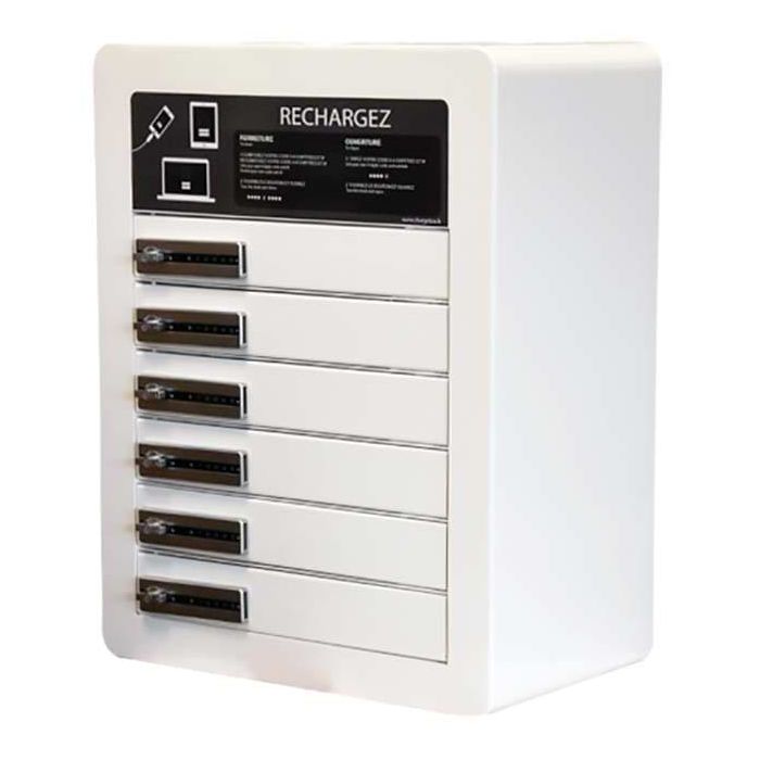 Armoire recharge smartphones - PC - Tablettes - 6 casiers