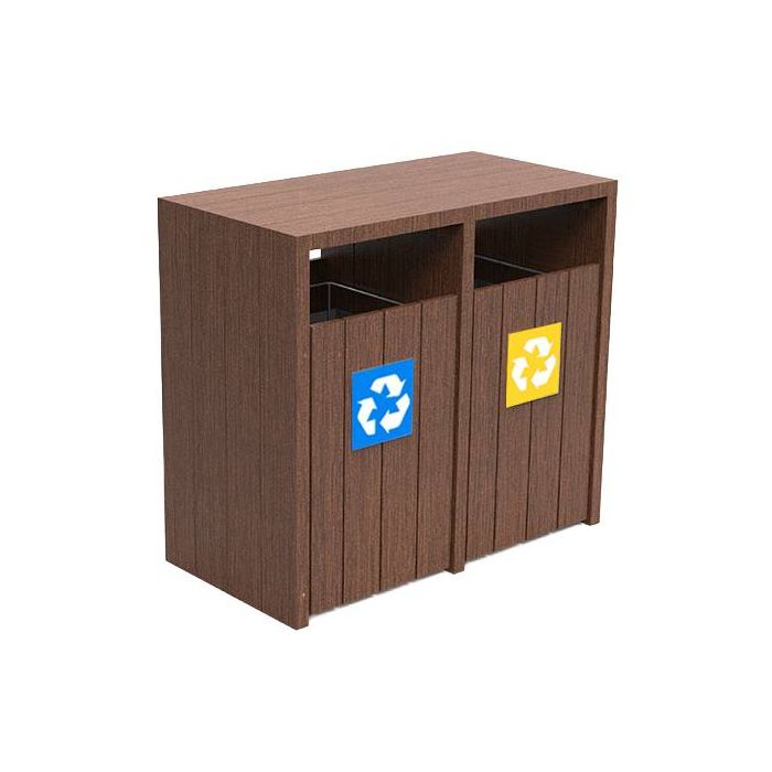 Corbeille plastique recyclé tri-sélectif