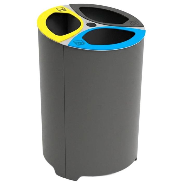 Corbeille tri-sélectif 3 X 75L Maxima